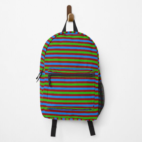 Item preview, Blue and Green Stripes Design Red  designed and sold by PatternTitan.