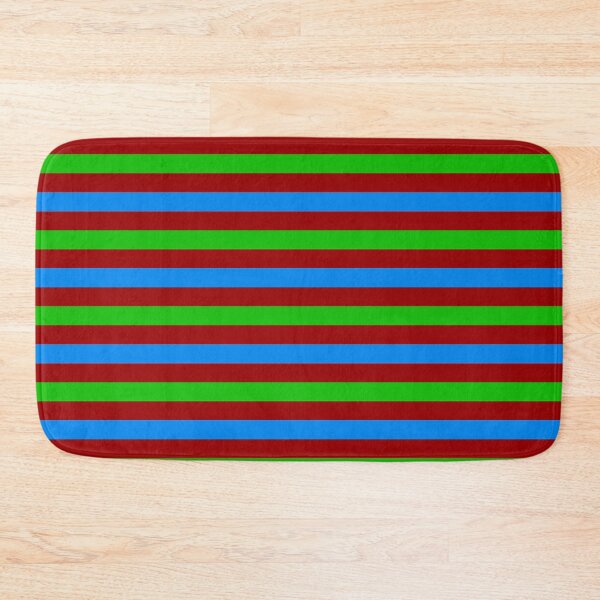 Item preview, Blue and Green Stripes Design Red  designed and sold by PatternTitan.