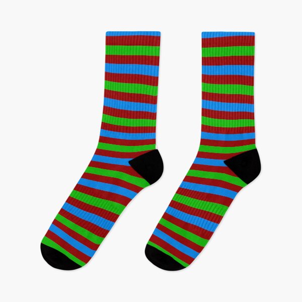 Item preview, Blue and Green Stripes Design Red  designed and sold by PatternTitan.