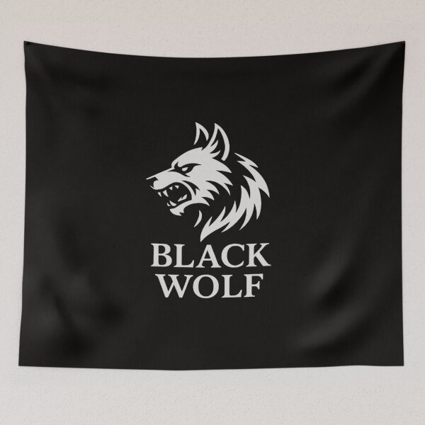 Item preview, Black Wolf – Powerful Wolf Head Wildlife Design designed and sold by RajDeals.