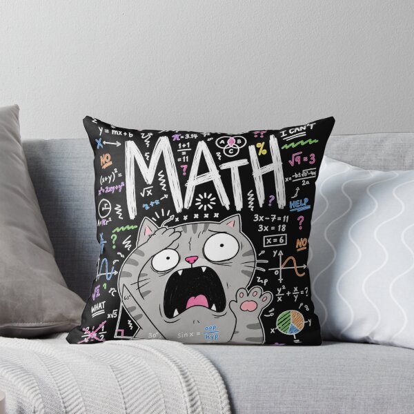 Item preview, Math Cat Panic Funny Mathematics Nerd Cat designed and sold by MonkiFlipp.