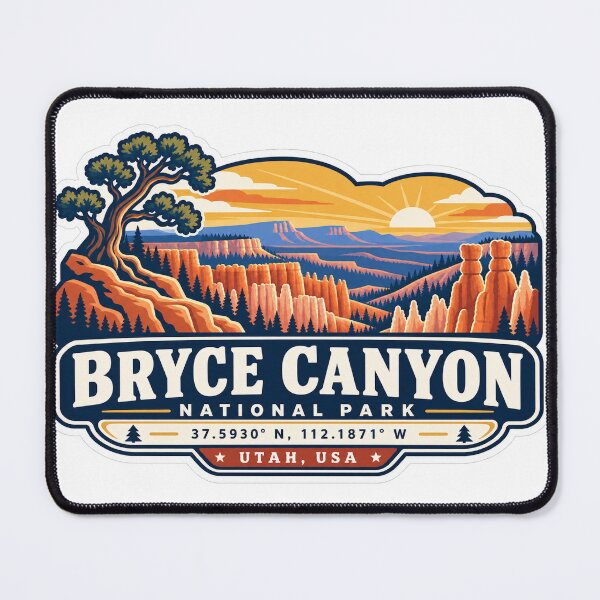 Item preview, Bryce Canyon Utah – Desert Travel Badge Art designed and sold by ChicClicker.