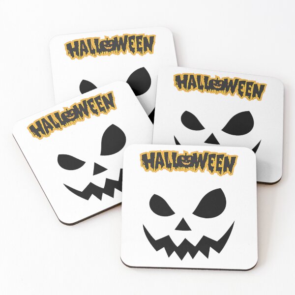 Item preview, Jack-o'-Lantern Halloween Face Dripping Letters designed and sold by BoldPowStudio.