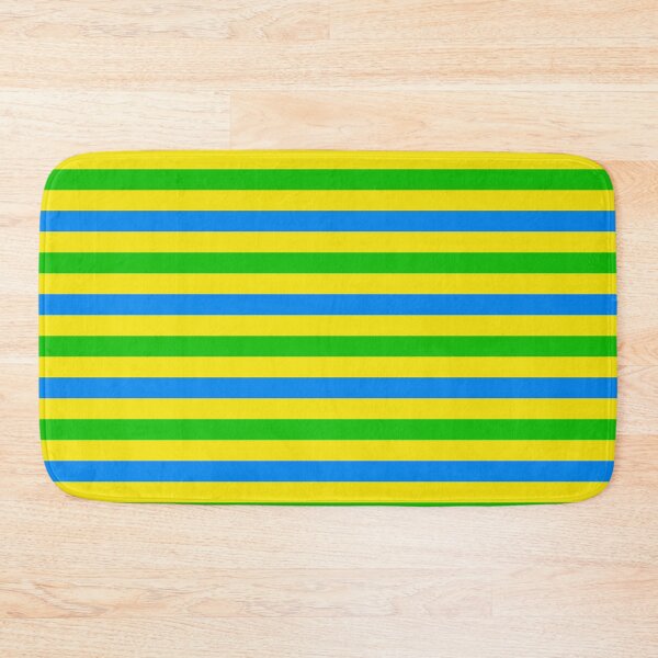Item preview, Blue and Green Stripes Design Yellow  designed and sold by PatternTitan.