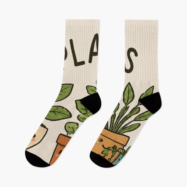 Item preview, Cute Kawaii Houseplants potted plants on shelf Plant Lover Art designed and sold by LYAN-STORE.