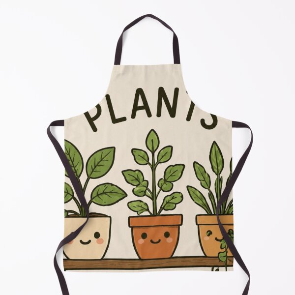 Item preview, Cute Kawaii Houseplants potted plants on shelf Plant Lover Art designed and sold by LYAN-STORE.