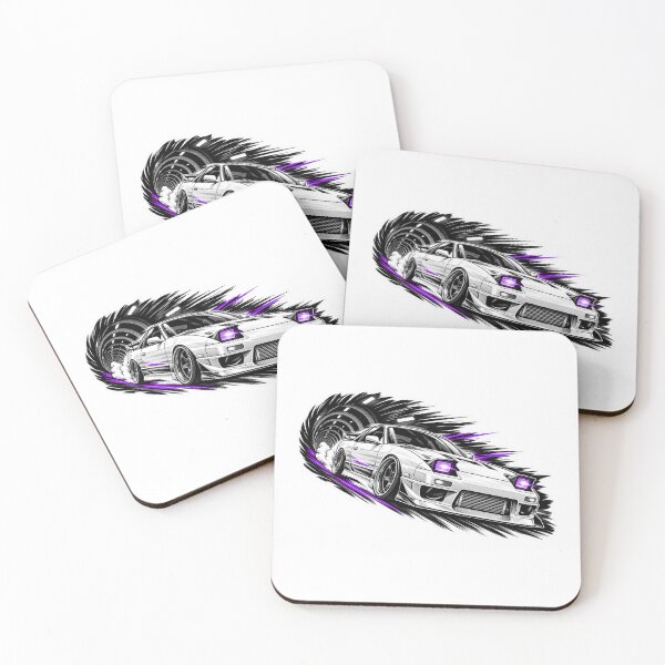 Item preview, White JDM drift car with purple neon designed and sold by DJ-Escapism.