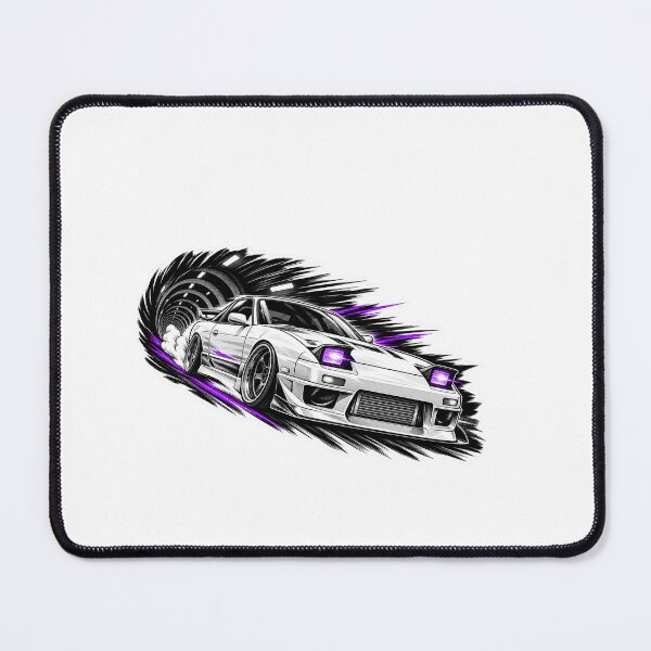 Item preview, White JDM drift car with purple neon designed and sold by DJ-Escapism.