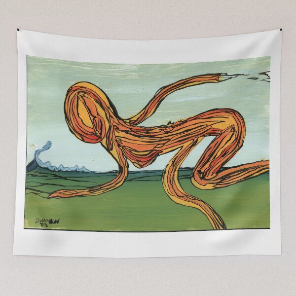 Item preview, Fluid Spirit – Surreal Expressionist Painting by Dwaalhaas designed and sold by Dwaalhaas.com.