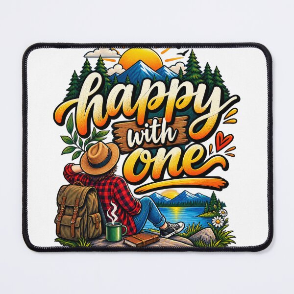 Item preview, Happy With One – Solo Adventure Nature Design designed and sold by Design Sounds Studio.