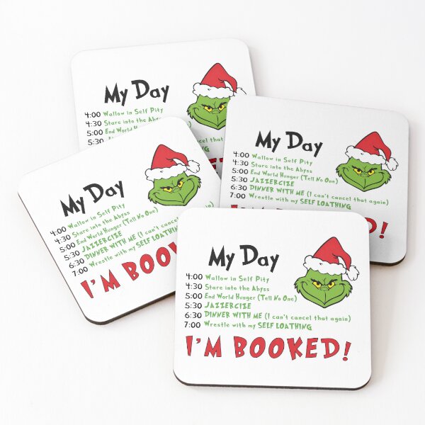 Item preview, Funny Grinch Schedule Holiday Humor Tee designed and sold by ScottRams80758.