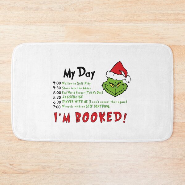 Item preview, Funny Grinch Schedule Holiday Humor Tee designed and sold by ScottRams80758.