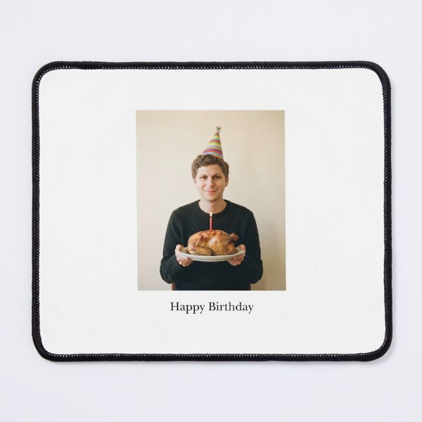 Item preview, Michael cera birthday rotisserie chicken gift cake memes happy Funny prank meme weird designed and sold by CheeseBlueprint.