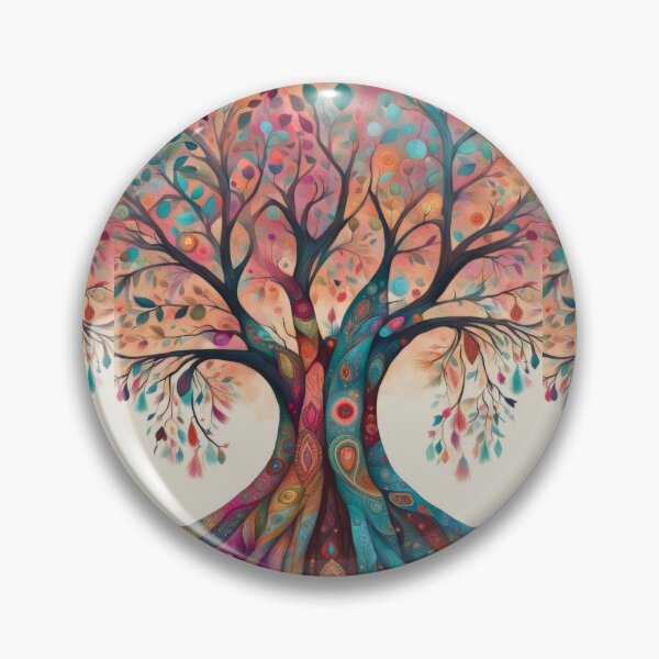 Item preview, Tree of Life Boho Colorful Illustration designed and sold by pinkal.