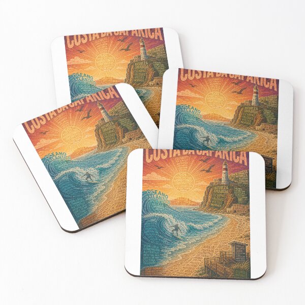 Item preview, Costa da Caparica Portugal Atlantic Coast with Arrábida, Lisbon and São João Baptista designed and sold by Aryabek.