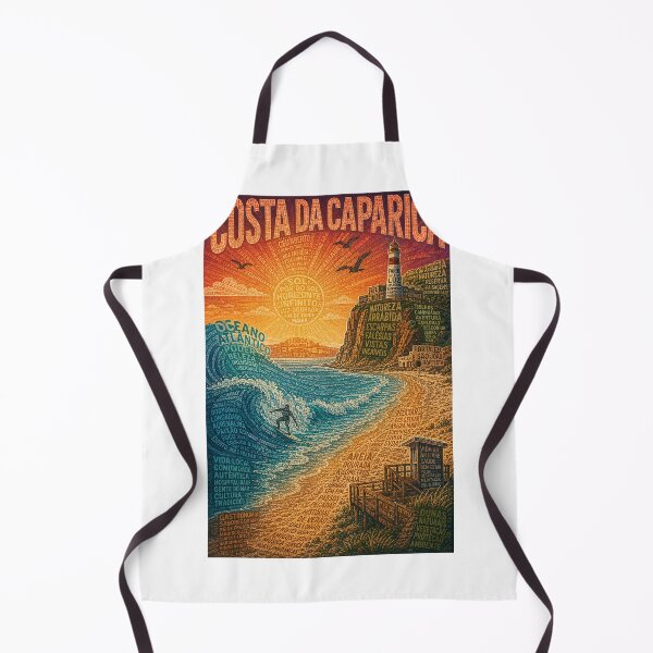 Item preview, Costa da Caparica Portugal Atlantic Coast with Arrábida, Lisbon and São João Baptista designed and sold by Aryabek.