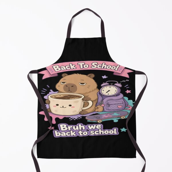 Item preview, Bruh We Back To School Tired Capybara Coffee Art designed and sold by DailySparks.
