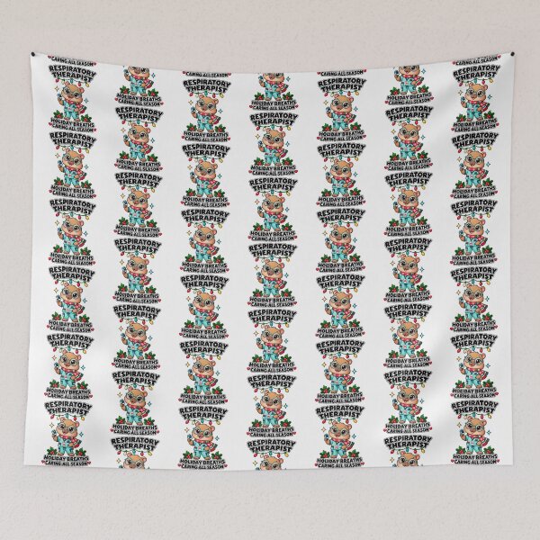 Item preview, Holiday Breaths Respiratory Therapist Christmas Capybara designed and sold by ClinicalHubs.
