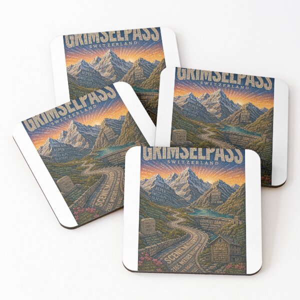 Item preview, Grimsel Pass Switzerland Alpine Route through Bernese Alps and Rhône Headwaters designed and sold by Aryabek.