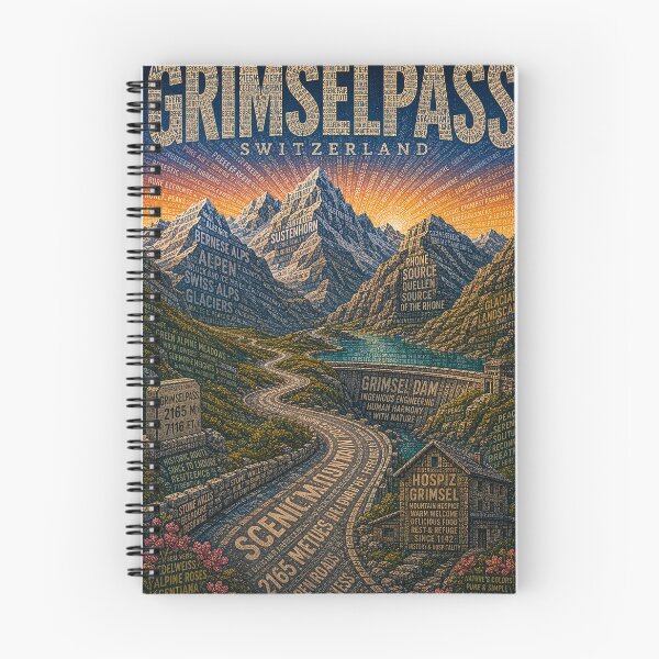 Item preview, Grimsel Pass Switzerland Alpine Route through Bernese Alps and Rhône Headwaters designed and sold by Aryabek.