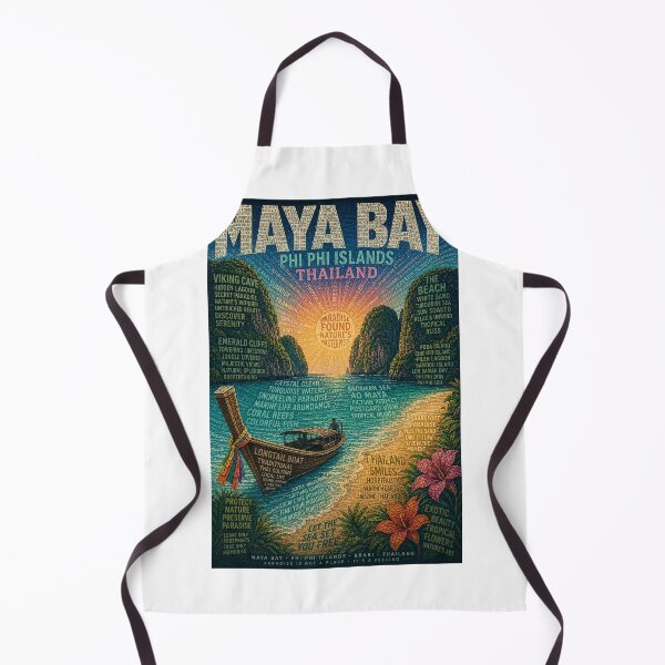 Item preview, Maya Bay Thailand with Phi Phi Islands, Krabi and Andaman Sea designed and sold by Aryabek.