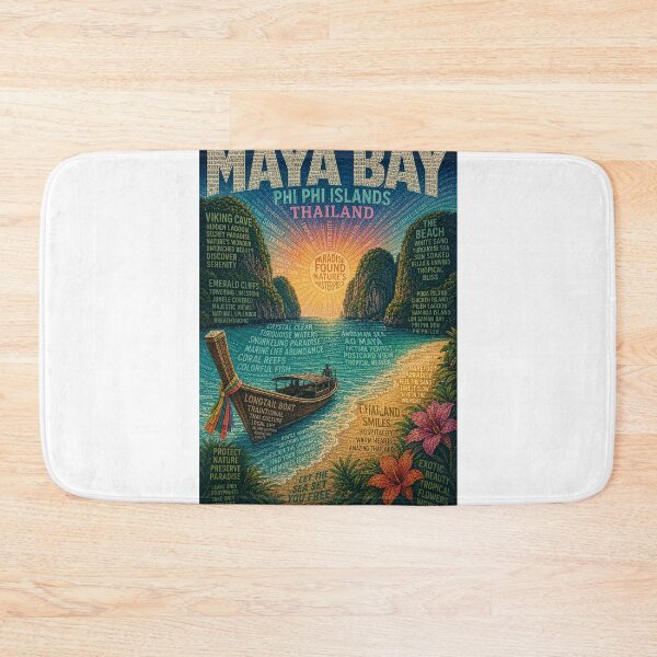 Item preview, Maya Bay Thailand with Phi Phi Islands, Krabi and Andaman Sea designed and sold by Aryabek.
