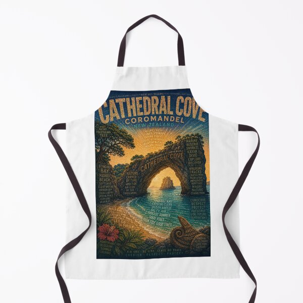 Item preview, Cathedral Cove New Zealand on the Coromandel Peninsula at Te Whanganui A Hei designed and sold by Aryabek.