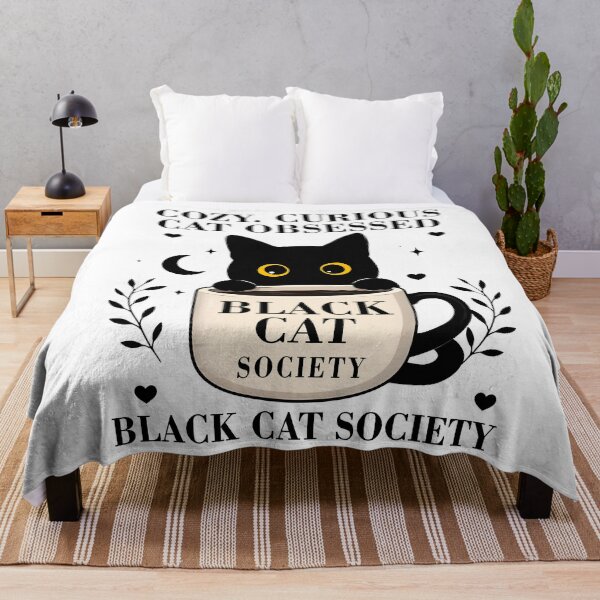 Item preview, Black Cat Society - Cute Peeking Cat Coffee Lover designed and sold by PurrfectHome.