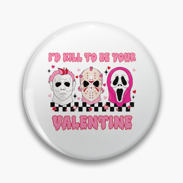 Item preview, Retro Horror Valentine "Killer" Graphic Tee designed and sold by ScottRams80758.