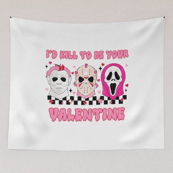 Item preview, Retro Horror Valentine "Killer" Graphic Tee designed and sold by ScottRams80758.
