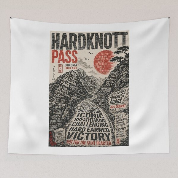 Item preview, Hardknott Pass England through Lake District and Cumbria Western Fells designed and sold by Aryabek.