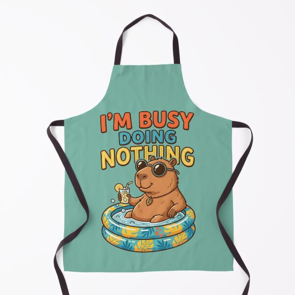 Item preview, I’m Busy Doing Nothing Funny Capybara designed and sold by hutofdesigns.