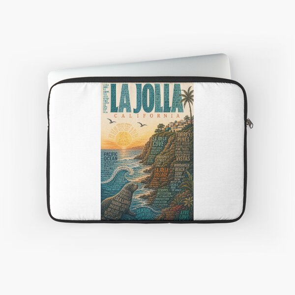 Item preview, Costa de La Jolla, California, con Torrey Pines, Scripps y el Océano Pacífico. designed and sold by Aryabek.