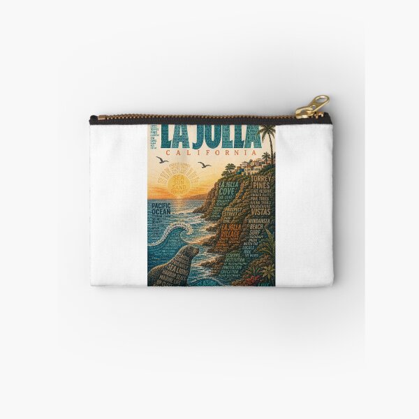 Item preview, La Jolla California Coast with Torrey Pines, Scripps and Pacific Ocean designed and sold by Aryabek.