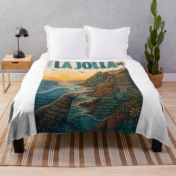 Item preview, La Jolla California Coast with Torrey Pines, Scripps and Pacific Ocean designed and sold by Aryabek.