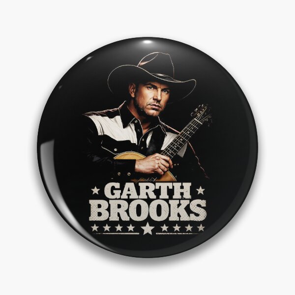 Item preview, The Garth Brooks cowboy guitar country legend retro americana design designed and sold by bilgeoisa.