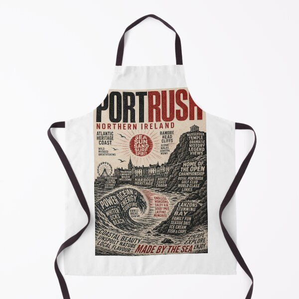 Item preview, Portrush Northern Ireland Atlantic Coast with Mussenden Temple and Ramore Head designed and sold by Aryabek.