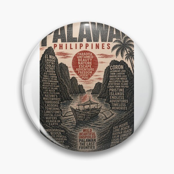 Item preview, Palawan Philippines with El Nido, Coron and Puerto Princesa Islands designed and sold by Aryabek.