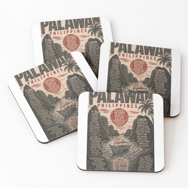Item preview, Palawan Philippines with El Nido, Coron and Puerto Princesa Islands designed and sold by Aryabek.