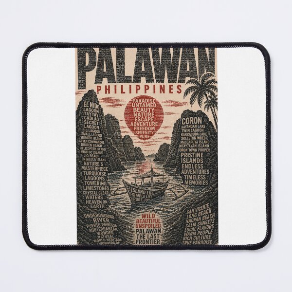 Item preview, Palawan Philippines with El Nido, Coron and Puerto Princesa Islands designed and sold by Aryabek.