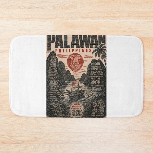 Item preview, Palawan Philippines with El Nido, Coron and Puerto Princesa Islands designed and sold by Aryabek.