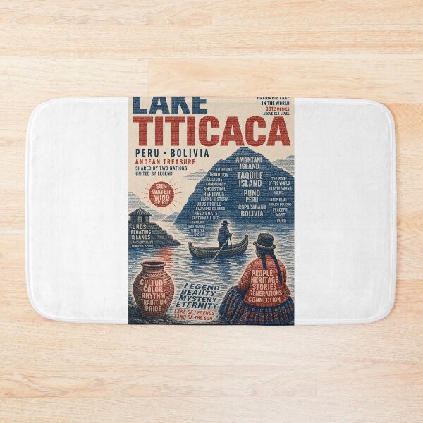 Item preview, Lake Titicaca Peru Bolivia with Uros Islands, Puno and Copacabana designed and sold by Aryabek.