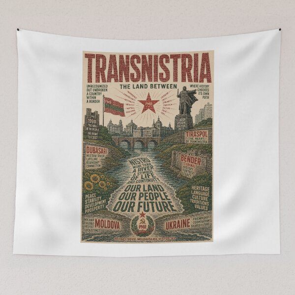 Item preview, Transnistria Dniester River with Tiraspol, Bender and Dubăsari designed and sold by Aryabek.