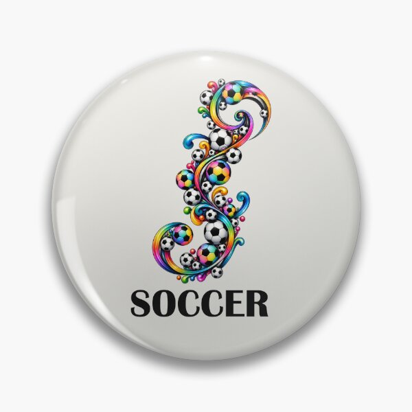 Item preview, Rainbow Soccer Curlicue PNG – Colorful Football Swirl Design designed and sold by annenambiro.