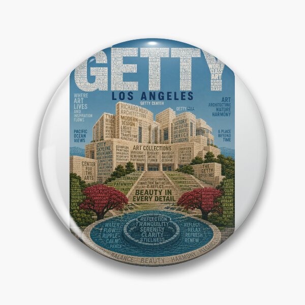 Item preview, Getty Center Los Angeles with Richard Meier Architecture and California Gardens designed and sold by Aryabek.