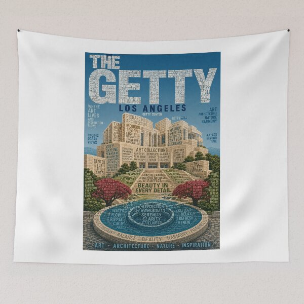 Item preview, Getty Center Los Angeles with Richard Meier Architecture and California Gardens designed and sold by Aryabek.