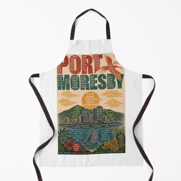 Item preview, Port Moresby Papua New Guinea with Ela Beach, Touaguba Hill and Coral Sea designed and sold by Aryabek.