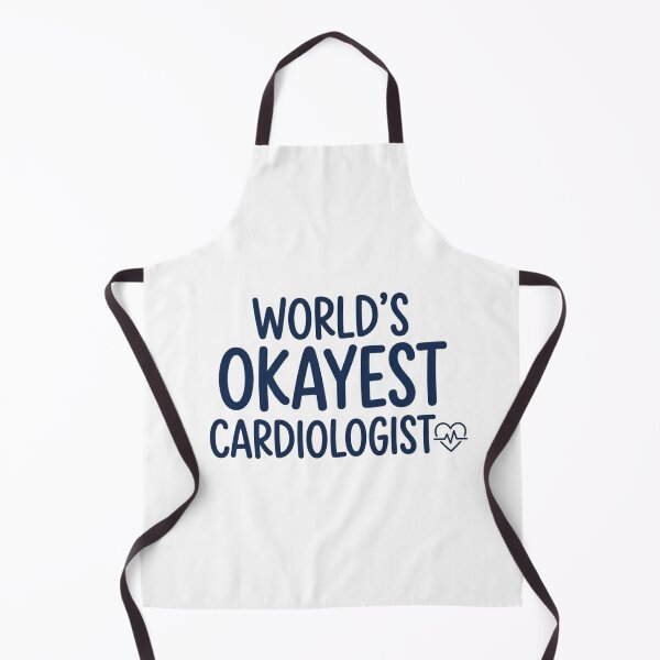 Item preview, World's Okayest Cardiologist Funny Cardiology Fellow Doctor Medical Humor Quote designed and sold by raedattia.
