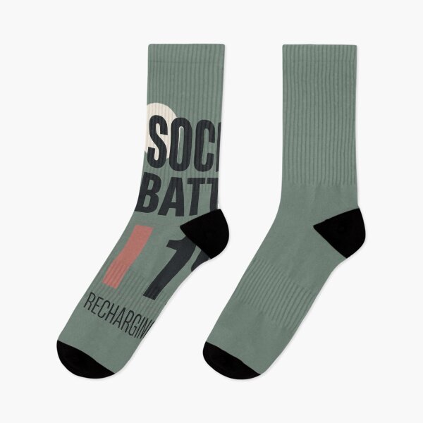 Item preview, Social Battery 1% Introvert Humor designed and sold by Amr Darwish Graphic designer.