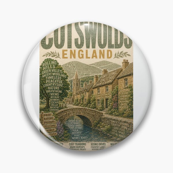 Item preview, Cotswolds England with Bibury, Bourton on the Water and Castle Combe designed and sold by Aryabek.
